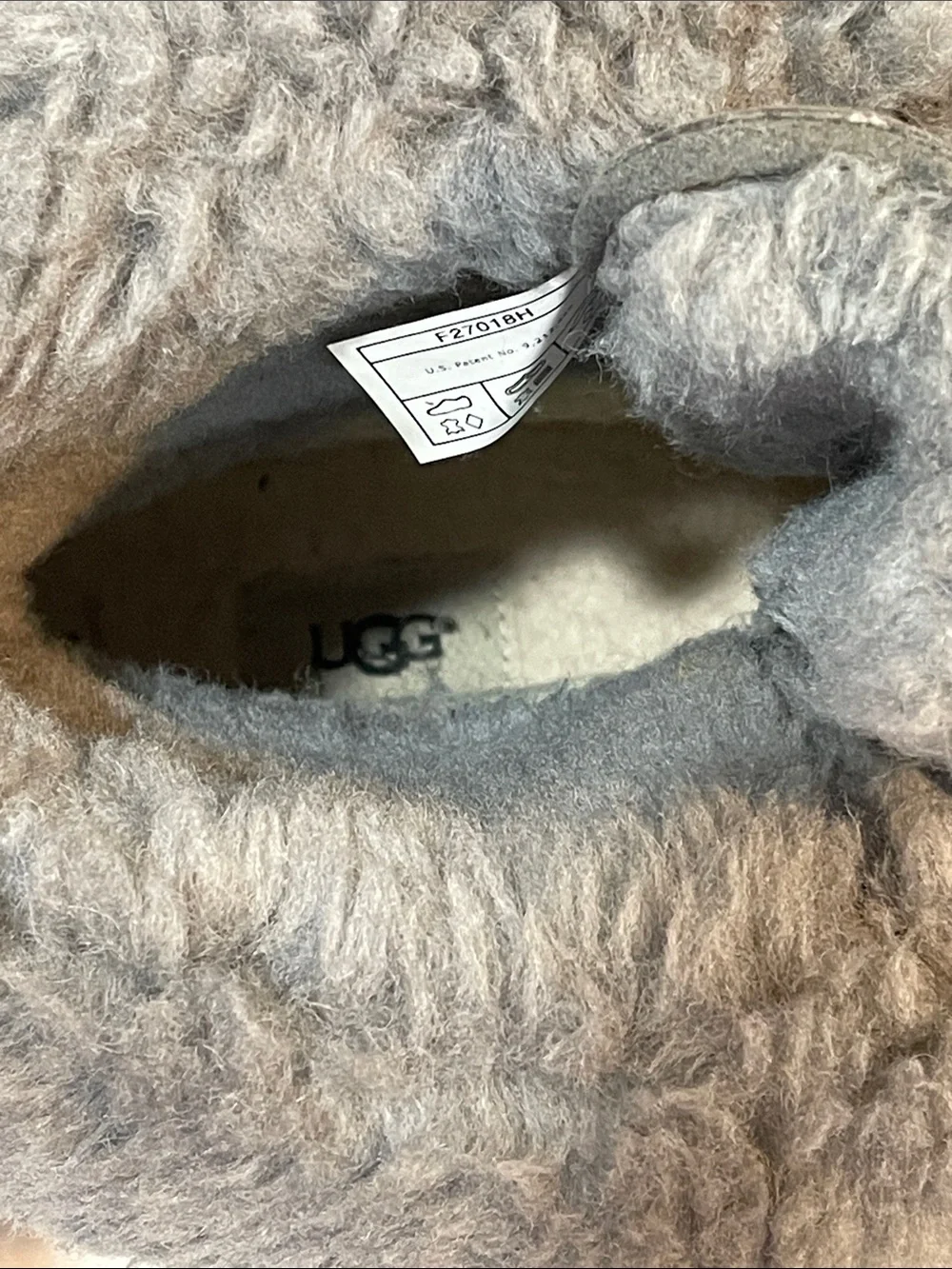 UGG Butte Boots Mens 11.5 Olive Gray Lace-Up Fold Over Shearling Vibram Sole
